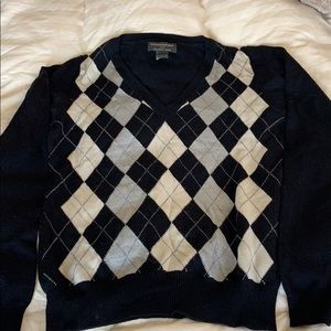 Banana Republic Wool argyle sweater XS